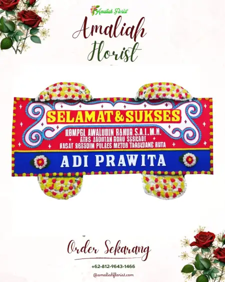 Papan Bunga Ucapan Selamat Ulak Banding